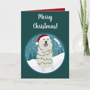 Christmas Holiday Great Pyrenees Card
