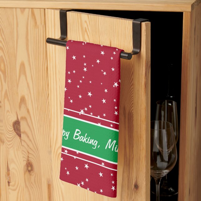 Christmas Holiday Happy Baking Kitchen Towel (Thirds Fold)
