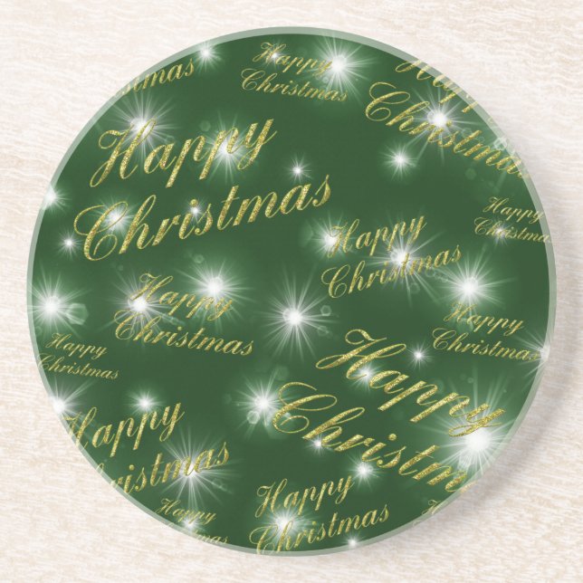 christmas, holiday, happy, xmas, year, new, winter coaster (Front)