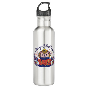 CHRISTMAS HOLIDAY HEDGEHOG 710 ML WATER BOTTLE
