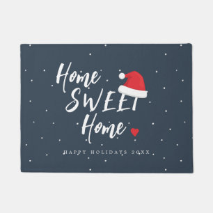 Christmas holiday home sweet home custom  doormat