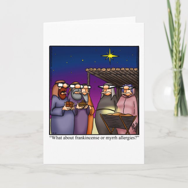 Christmas Holiday Humour Greeting Card  (Front)