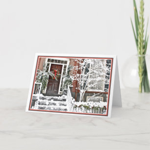 Christmas holiday in Beacon Hill: Boston MA Card