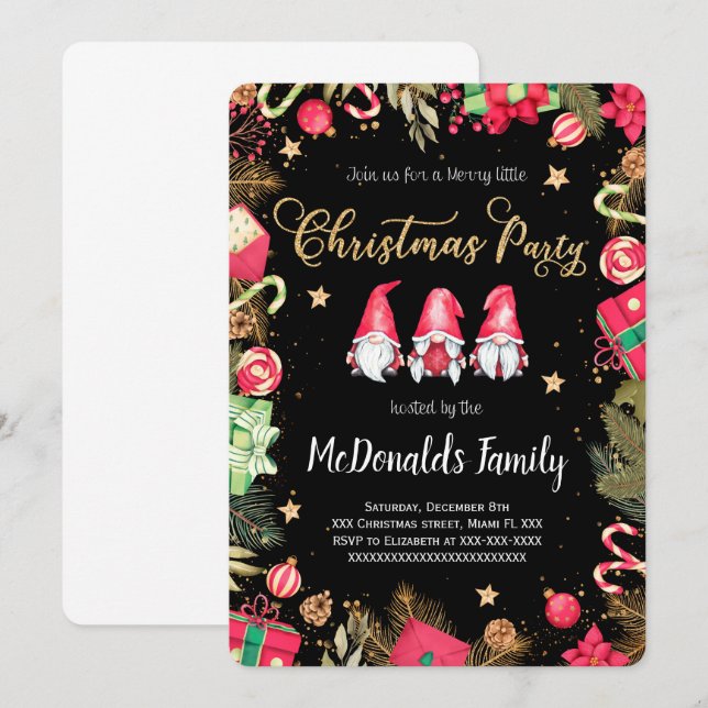 Christmas Holiday Invitation (Front/Back)