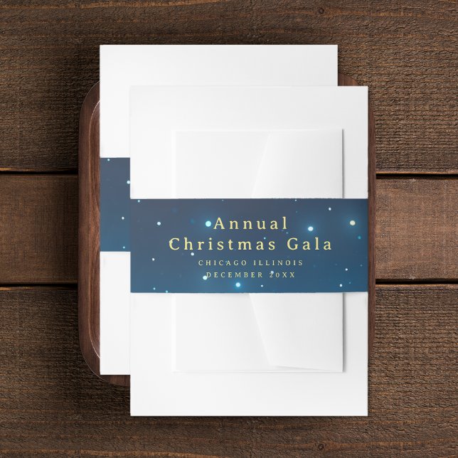 Christmas Holiday Invitation Belly Band (Christmas Holiday Invitation Belly Band (multiple shown))