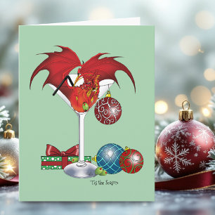 Christmas Holiday Joy Dragon Card