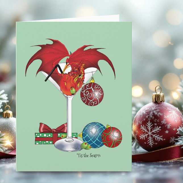 Christmas Holiday Joy Dragon Card (Creator Uploaded)
