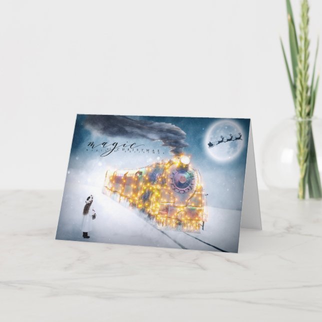 Christmas Holiday - Magic of Christmas - Train Card (Front)