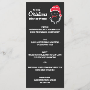 Christmas Holiday Merry Christmas Dinner  Menu