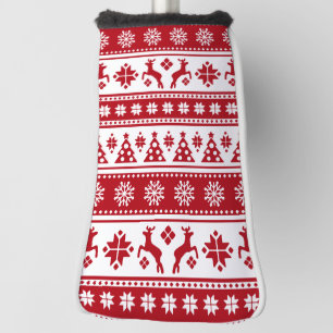 Christmas Holiday Nordic Pattern Cosy Golf Head Cover