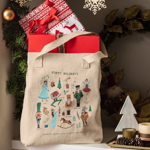 Christmas Holiday Nutcracker Bag Tote