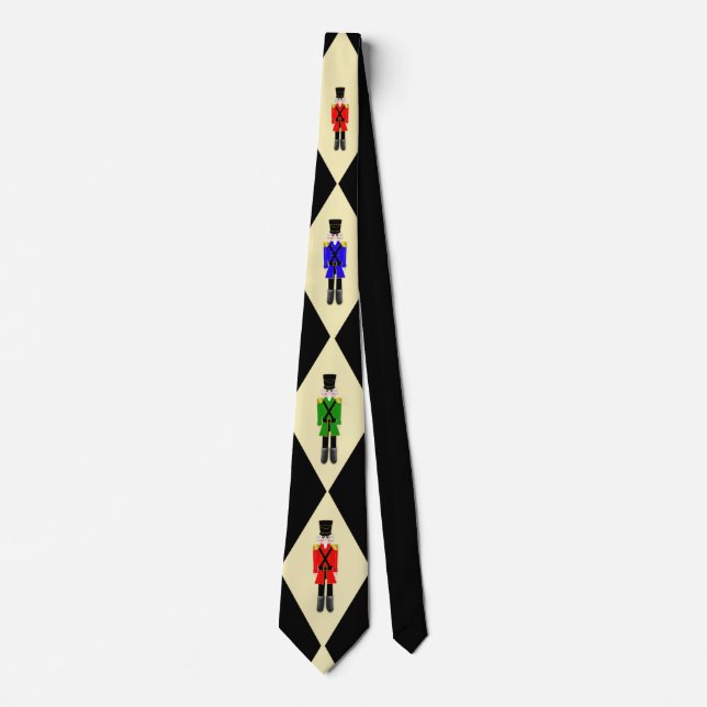 Christmas Holiday Nutcracker Men's Tie (Front)