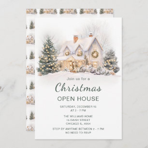 Christmas Holiday Open House Invitation