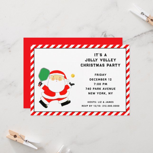 Christmas Holiday Open House Invitations (Front/Back In Situ)