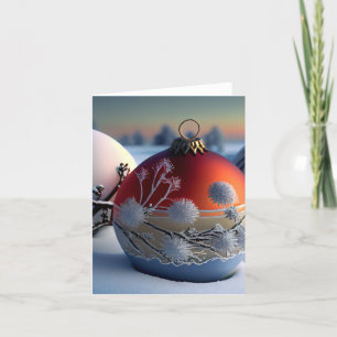 Christmas Holiday Ornament Card
