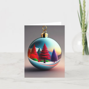 Christmas Holiday Ornament Card
