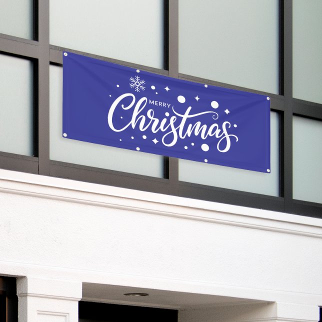 Christmas Holiday Outdoor Banner  (Outside Building)