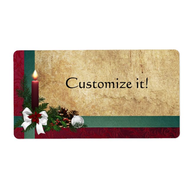 Christmas Holiday package labels + Gift Tags (Front)