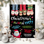 Christmas Holiday Pajama Party Invitation<br><div class="desc">Celebrate Christmas with this cute Pajama Party. Features Happy Santa Claus,  christmas pj's,  polar bear,  reindeer and santa slippers,  snowflakes,  ornaments and fun colourful fonts. Great for a kids Holiday party or birthday party.</div>