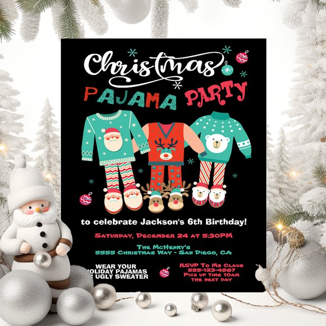 Christmas Holiday Pajama Party Invitation (Creator Uploaded)