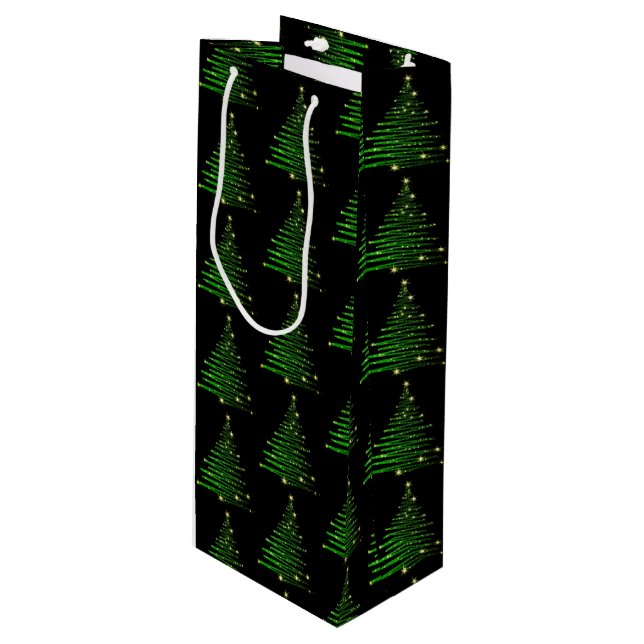 Christmas Holiday Paper Gift Bag (Front Angled)