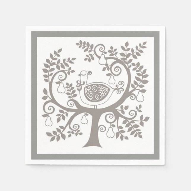 Christmas Holiday Paper Napkins (Front)