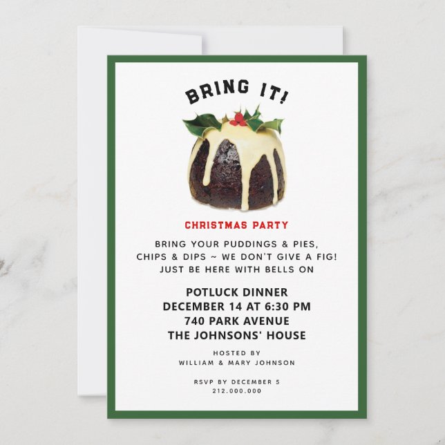 Christmas Holiday Party Invitation (Front)