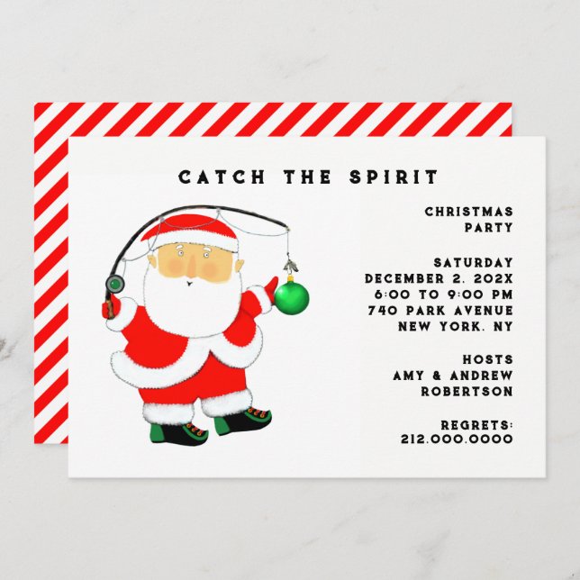 Christmas Holiday Party Invitations (Front/Back)