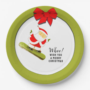 Christmas Holiday Party Paper Plate