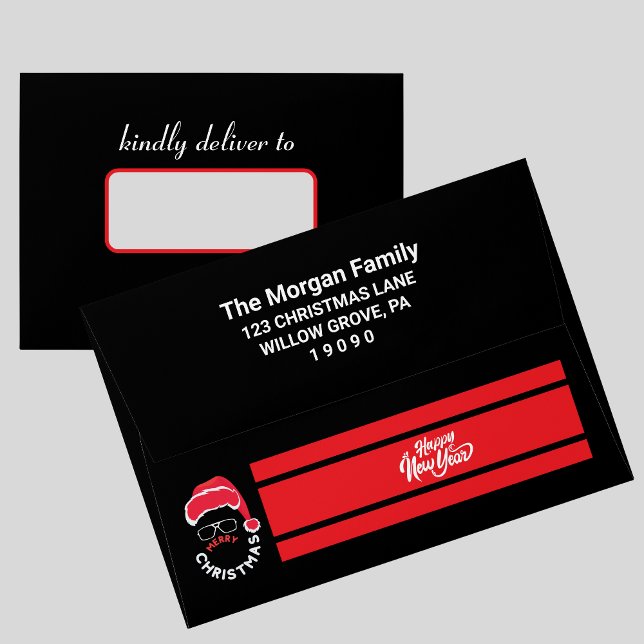  Christmas Holiday Party Red Black Envelope (Creator Uploaded)