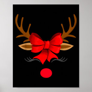 Christmas Holiday Party Santa Claus Rudolph The Re Poster