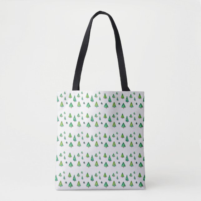 christmas holiday pattern tote bag (Front)