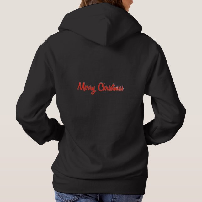 Christmas Holiday Peppermint Hoodie – Cute Festive (Back)