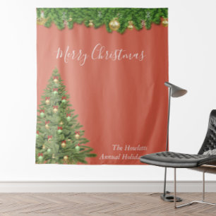 Christmas Holiday Photo Backdrop Party Tapestry
