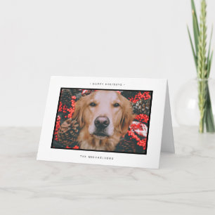 CHRISTMAS HOLIDAY PHOTO   Christmas Holly Card