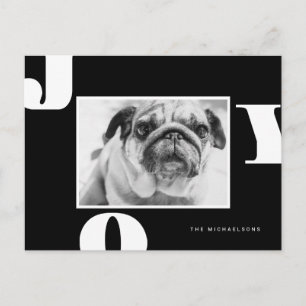 CHRISTMAS HOLIDAY PHOTO Christmas Joy Postcard