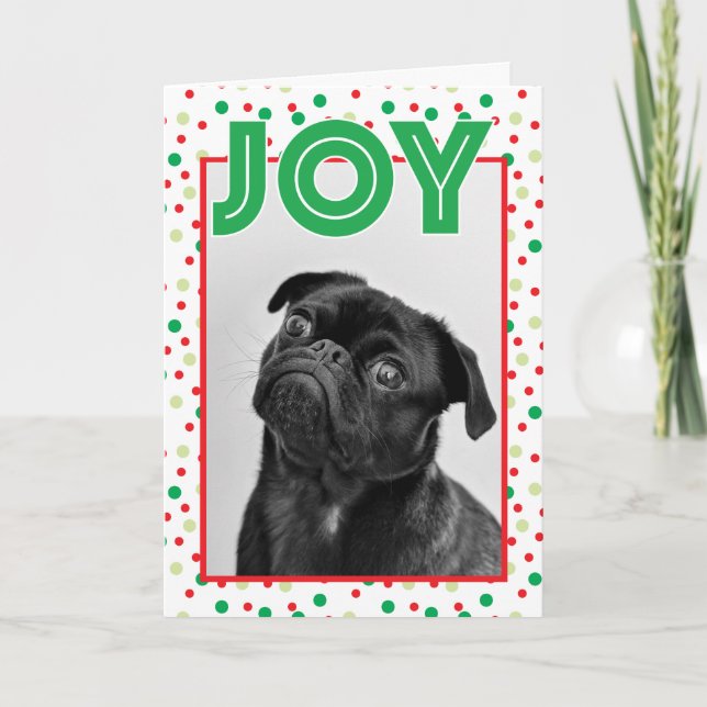 CHRISTMAS HOLIDAY PHOTO | Confetti Joy (Front)