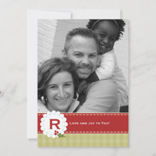 Christmas Holiday Photo Monogram