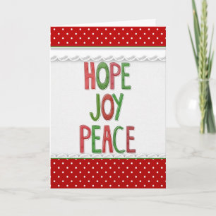 Christmas Holiday Polka Dots Card
