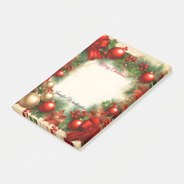 Christmas Holiday Post-it Notes (Angled)