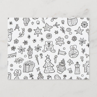 Christmas  holiday postcard