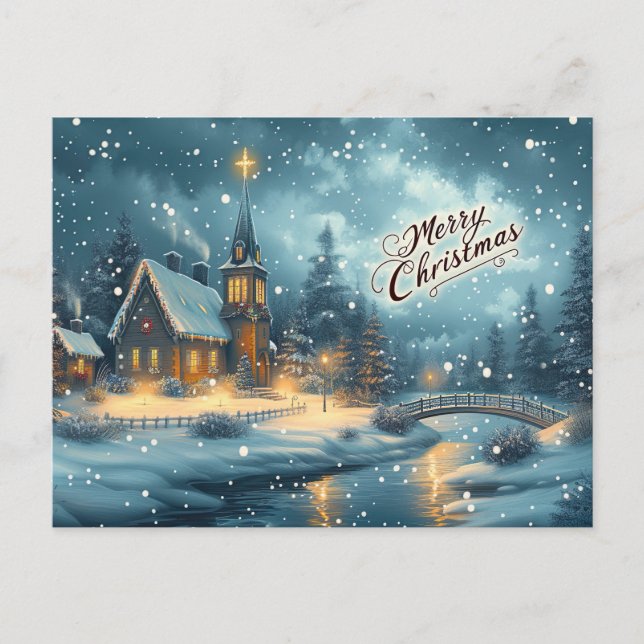 Christmas Holiday Postcard (Front)