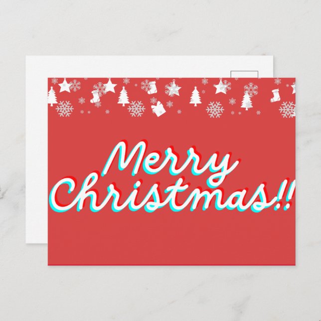 Christmas Holiday Postcard (Front/Back)