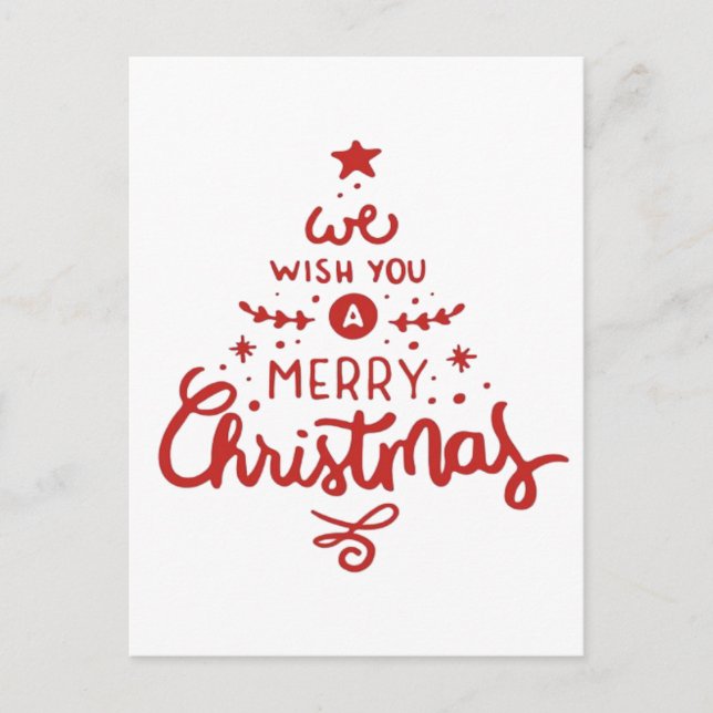 Christmas  holiday postcard (Front)