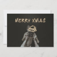 Christmas Holiday Pug Dog Card