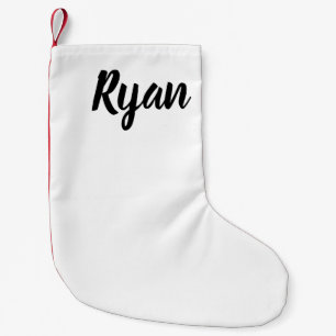 Christmas Holiday Red White Stocking Ryan Personal