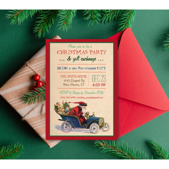 Christmas Holiday Santa Invitation (Creator Uploaded)