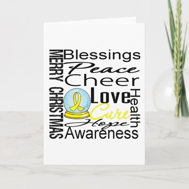 Christmas Holiday Sarcoma Collage Card (Front)