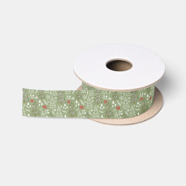 Christmas Holiday Satin Ribbon (Spool)