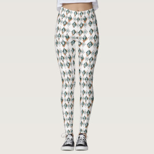 Christmas Holiday Scandinavian Snowflake Ornament Leggings